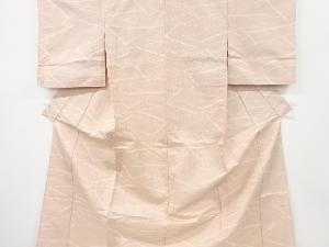 リサイクル　幾何学模様織り出し西陣お召単衣着物